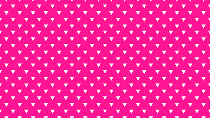 white colour triangles pattern over deep pink useful as a background