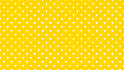 white colour triangles pattern over gold yellow useful as a background - obrazy, fototapety, plakaty