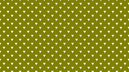 white colour triangles pattern over olive green useful as a background - obrazy, fototapety, plakaty