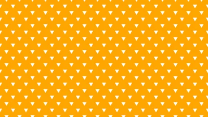 Foto op Plexiglas white colour triangles pattern over orange useful as a background © Claudio Divizia