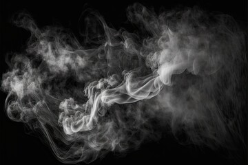 smoke on black background