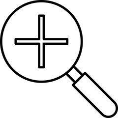 Fototapeta premium Zoom In Icon