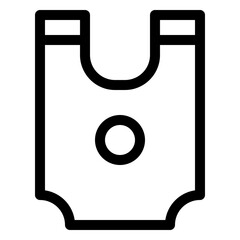 shopping bag icon vector line