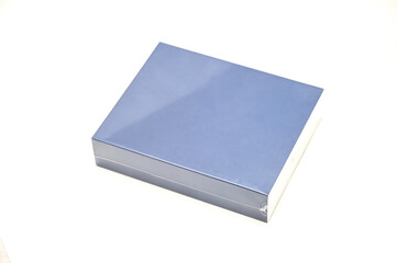 glossy cardboard box with space for an inscription