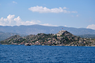 Fototapeta premium Simena Fortress, Turkey, Antalya