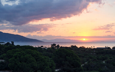 Obraz premium Sunrise on the seashore
