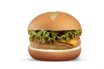 hamburger isolated on white