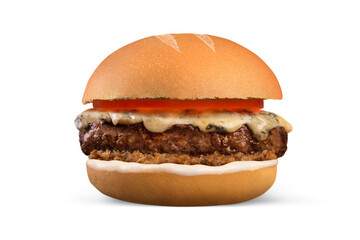 hamburger isolated on white