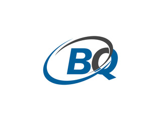 Fototapeta premium BQ letter creative modern elegant swoosh logo design