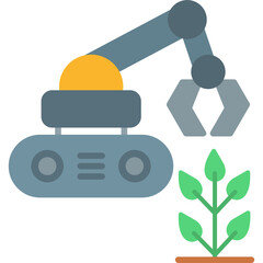 Agricultural Robot Icon