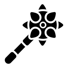mace glyph icon