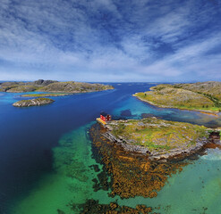 Landscape in Vega archipelago in Norway, UNESCO World Heritage Site