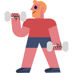 exercise man illustration