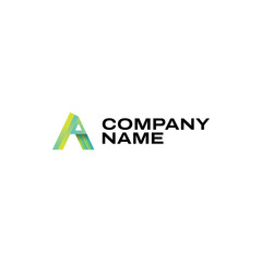 Custom a letter logo design 