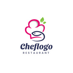 Obraz premium Kicthen Chef Vector Logo Template Design