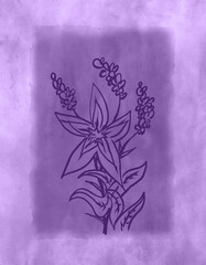 Minimal foliage - digital painting © neurostructure