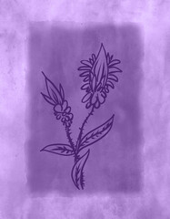 Minimal foliage - digital painting © neurostructure