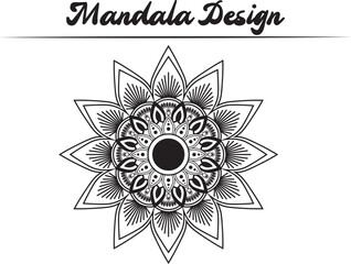 Floral background mandala design