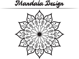 Floral background mandala design