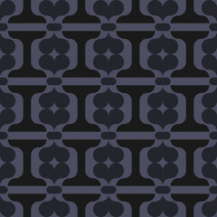 seamless grey victorian geometric pattern with mosaic ornament