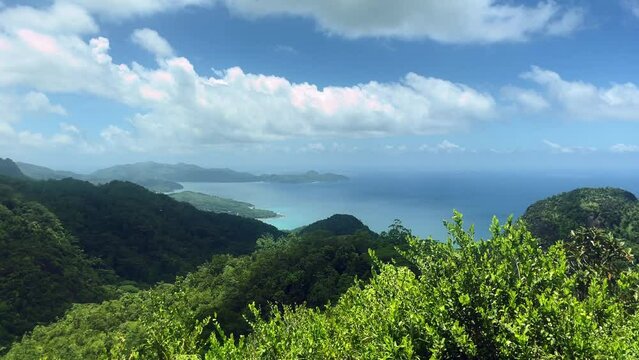 Mahe Seychelles panoramic view point at the mission lodge