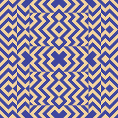 seamless victorian geometric pattern with mosaic ornament