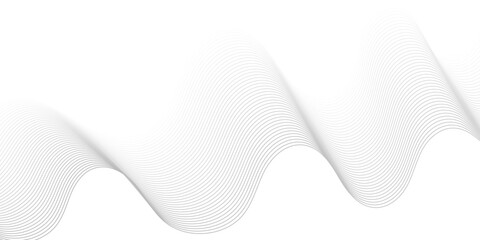 	
Abstract white paper wave background and abstract gradiant and white wave curve lines banner background design. Vector illustration. Modern template abstract design flowing particles wave.