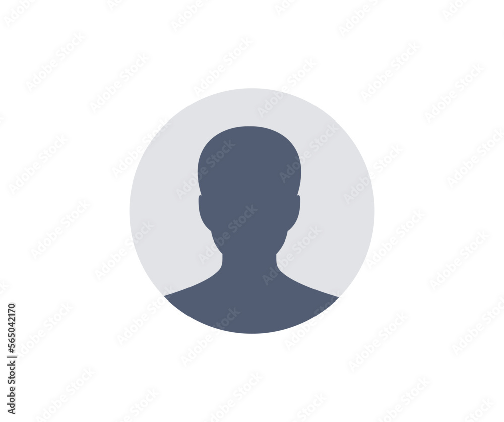 Poster default avatar profile. user profile icon. profile picture, portrait symbol. user member, people ico