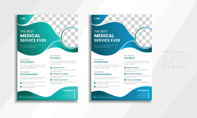 Corporate healthcare cover, a4 size Medical flyer template design and a report and medical brochure design, , leaflets decoration for printing and presentation vector illustration