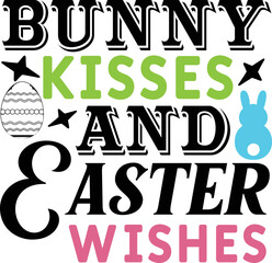 Fototapeta na wymiar bunny kisses and easter wishes bunny kisses and easter wishes