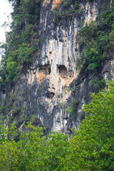 Ghost mountain of Miracle at Karos in Krabi province,Thailand