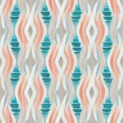Ikat seamless pattern