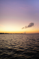 sunset over the sea
