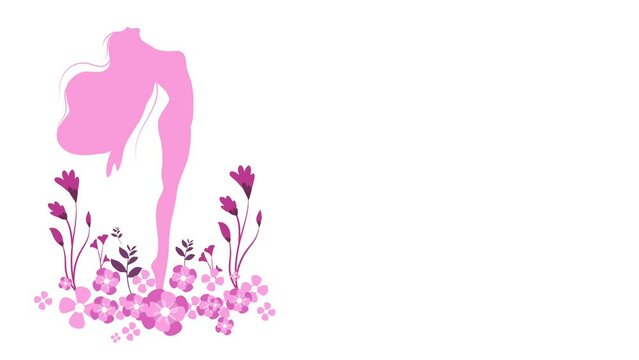 womens day motion animation illustration background for women day, womens equality day event