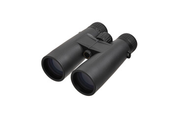 Modern binoculars. An optical instrument for observation at long distances. Isolate on a white back.