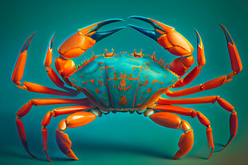 crab modern art Generative Ai