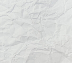Abstract wrinkled or Free photo crumpled white paperboard or empty canvas or paper surface with folded stains.	