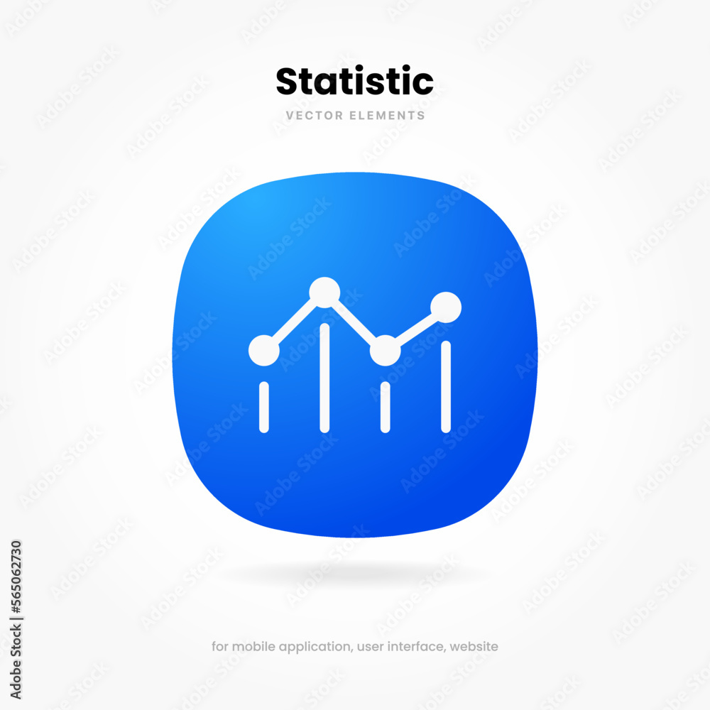 Poster Statistic icon. 3d financial analysis stats icon. Growing graph. Business chart symbol. Growths chart collection. Progress bar. Bar diagram. Growth success arrow icon. Progress symbol. Chart increase.