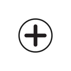 Obraz premium plus sign icon vector illustration 