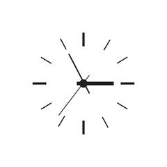 clock icon vector illustration sign