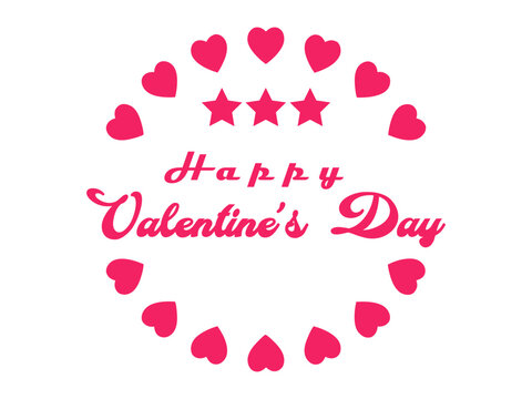 happy valentines day. Happy valentines day typography poster vector image. Happy Valentines Day Vector Art.