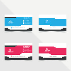 Modern and creative professional business card template vector design