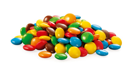 Fototapeta na wymiar conjunto de chocolates coloridos - doces coloridos - balas sortidas