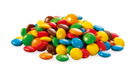 conjunto de chocolates coloridos - doces coloridos - balas sortidas