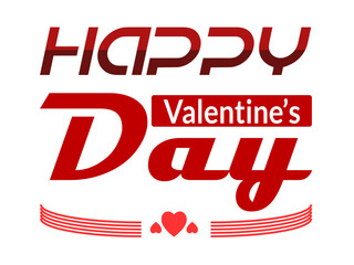 Fototapeta premium Happy valentines day typography poster vector image. Happy Valentines Day Vector Art. valentines day graphic design.