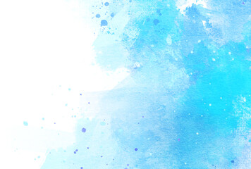 背景素材_水彩テクスチャ_青