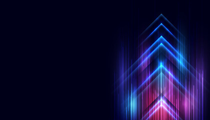 Fototapeta premium Modern abstract high-speed movement. Dynamic motion on the digital background. Movement technology pattern for banner or poster design background concept.