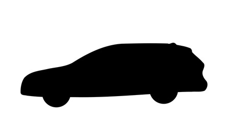 Generic station wagon car silhouette