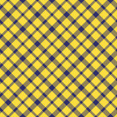 Yellow gingham pattern - vector checkered texture