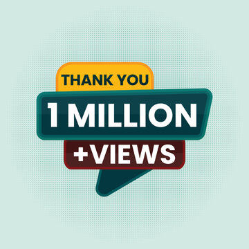 Thank you 1 million views banner